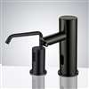 Fontana Snart Commercial Automatic Motion Sensor Faucet & Automatic Deck Mount Sensor Liquid Soap Dispenser For Restrooms In Oil Rubbed Bronze Finish